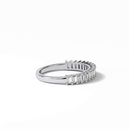 0.5 TCW Baguette Shaped Wedding Band 7