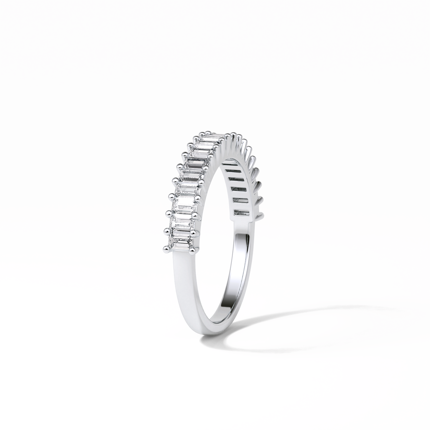 0.5 TCW Baguette Shaped Wedding Band 3