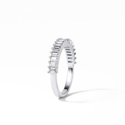 0.5 TCW Baguette Shaped Wedding Band 3