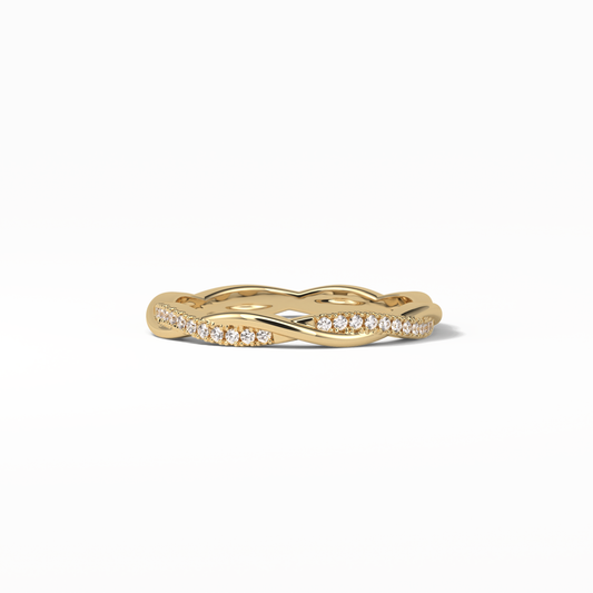0.16 TCW Round Shaped Wedding Band 8