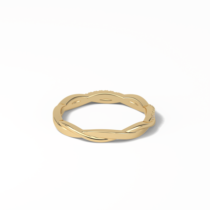 0.16 TCW Round Shaped Wedding Band 13