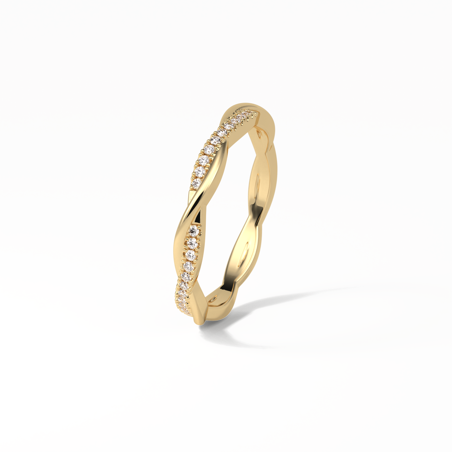 0.16 TCW Round Shaped Wedding Band 9