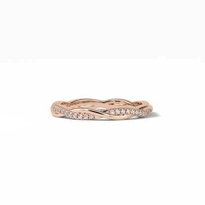 0.16 TCW Round Shaped Wedding Band 15