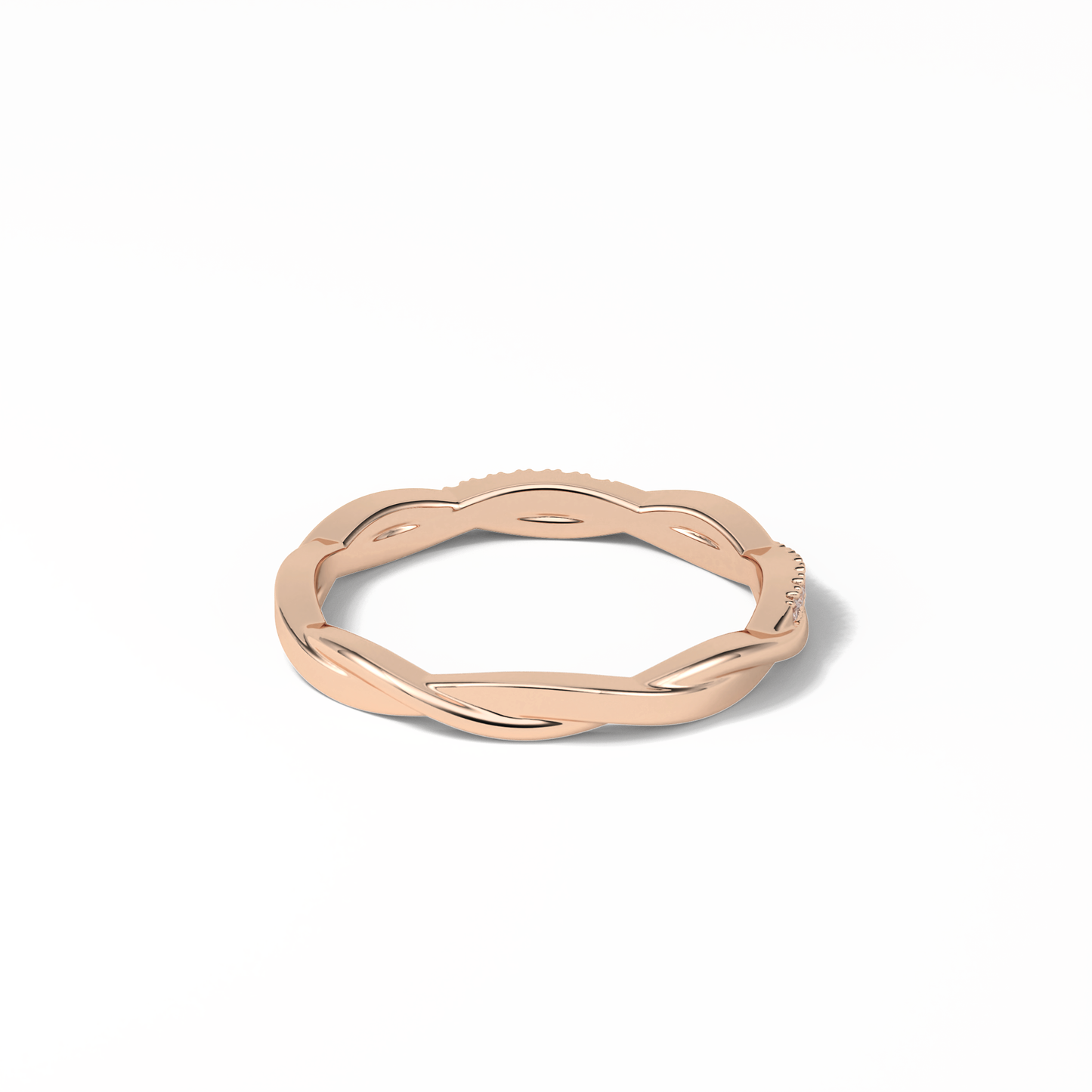 0.16 TCW Round Shaped Wedding Band 18