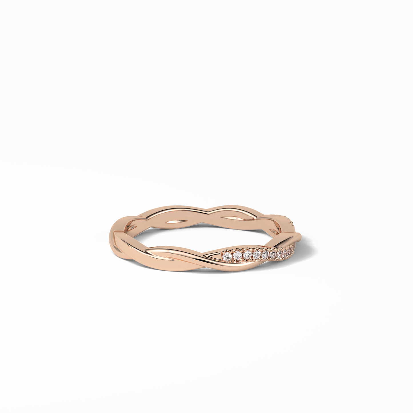 0.16 TCW Round Shaped Wedding Band 19