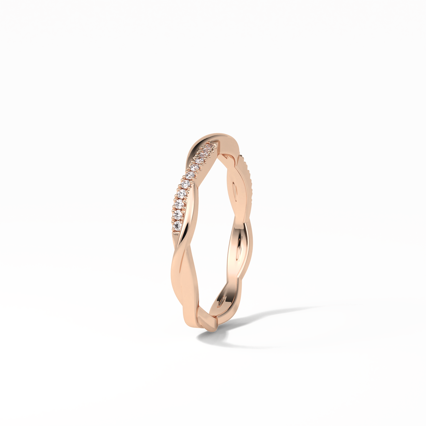 0.16 TCW Round Shaped Wedding Band 21