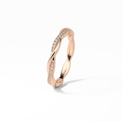 0.16 TCW Round Shaped Wedding Band 16