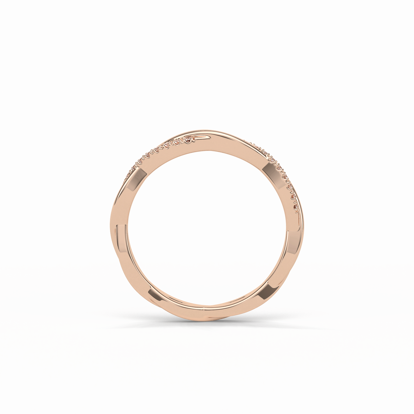 0.16 TCW Round Shaped Wedding Band 17