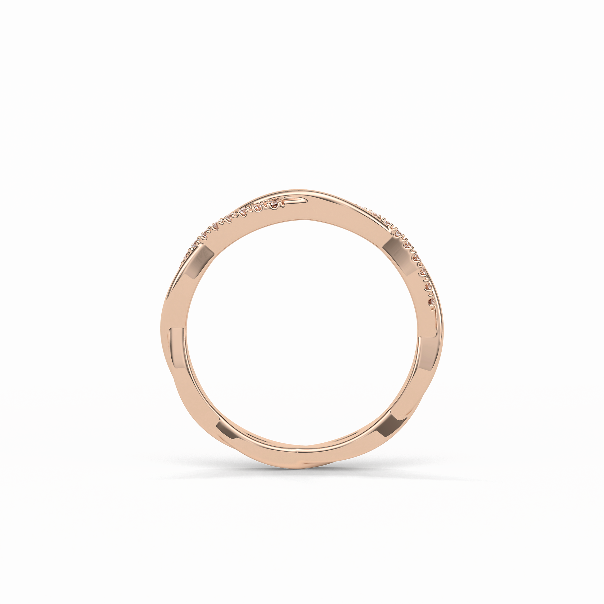0.16 TCW Round Shaped Wedding Band 17