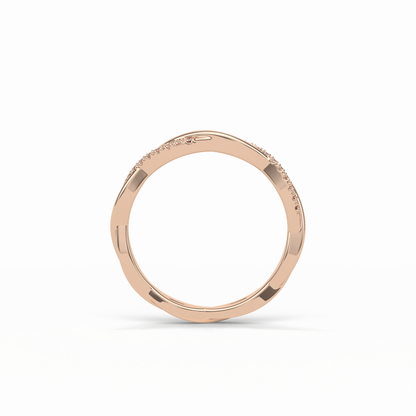 0.16 TCW Round Shaped Wedding Band 17