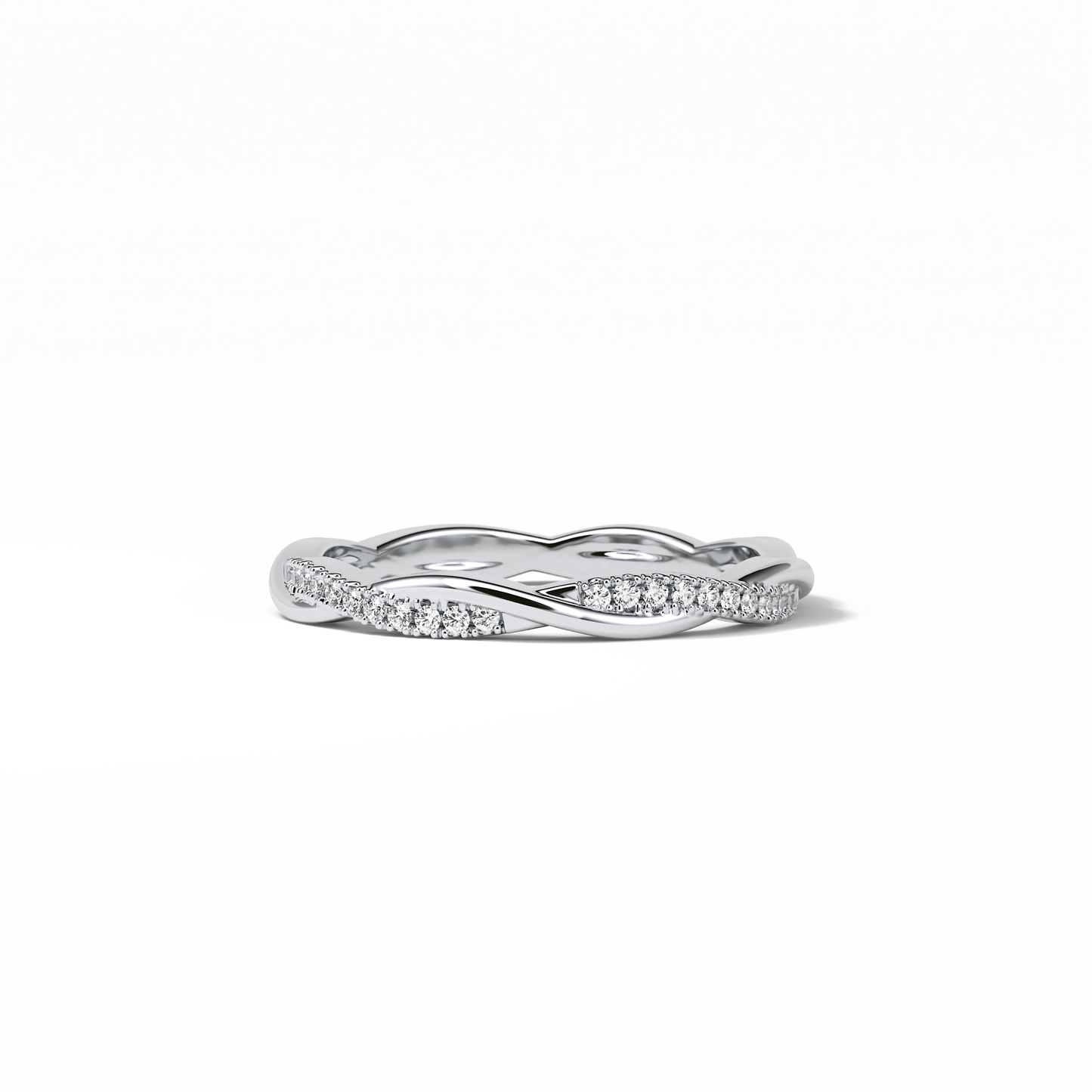 0.16 TCW Round Shaped Wedding Band 1