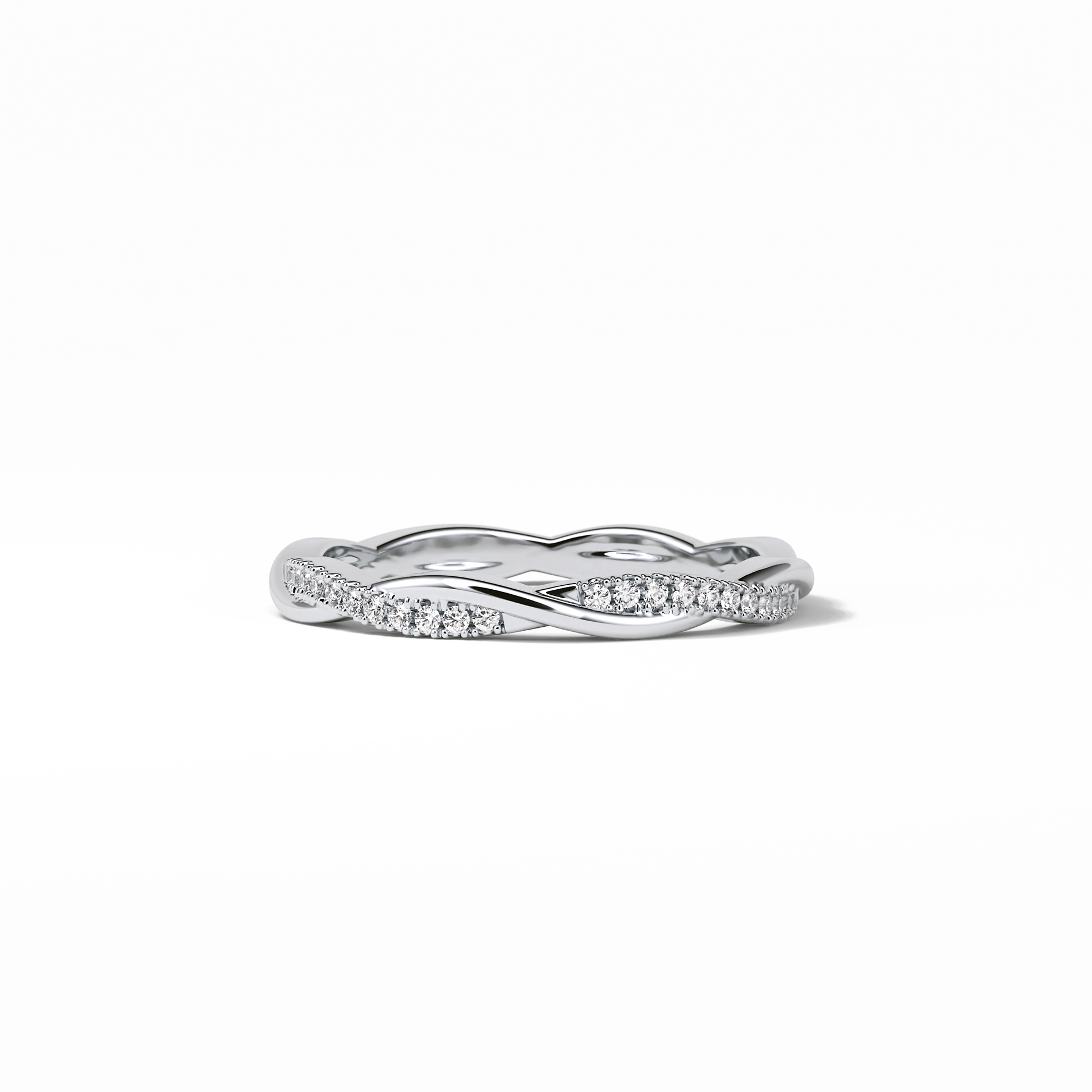 0.16 TCW Round Shaped Wedding Band 1
