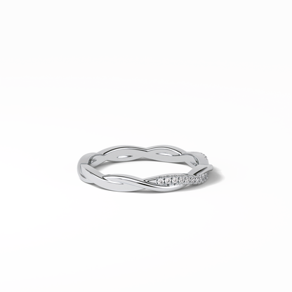 0.16 TCW Round Shaped Wedding Band 7