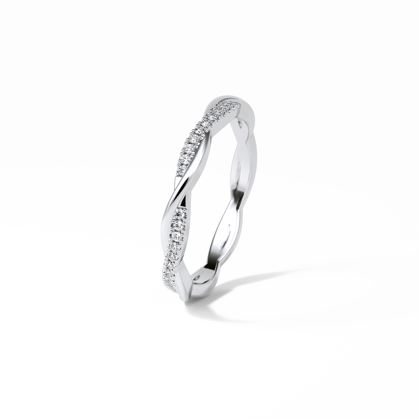 0.16 TCW Round Shaped Wedding Band 3
