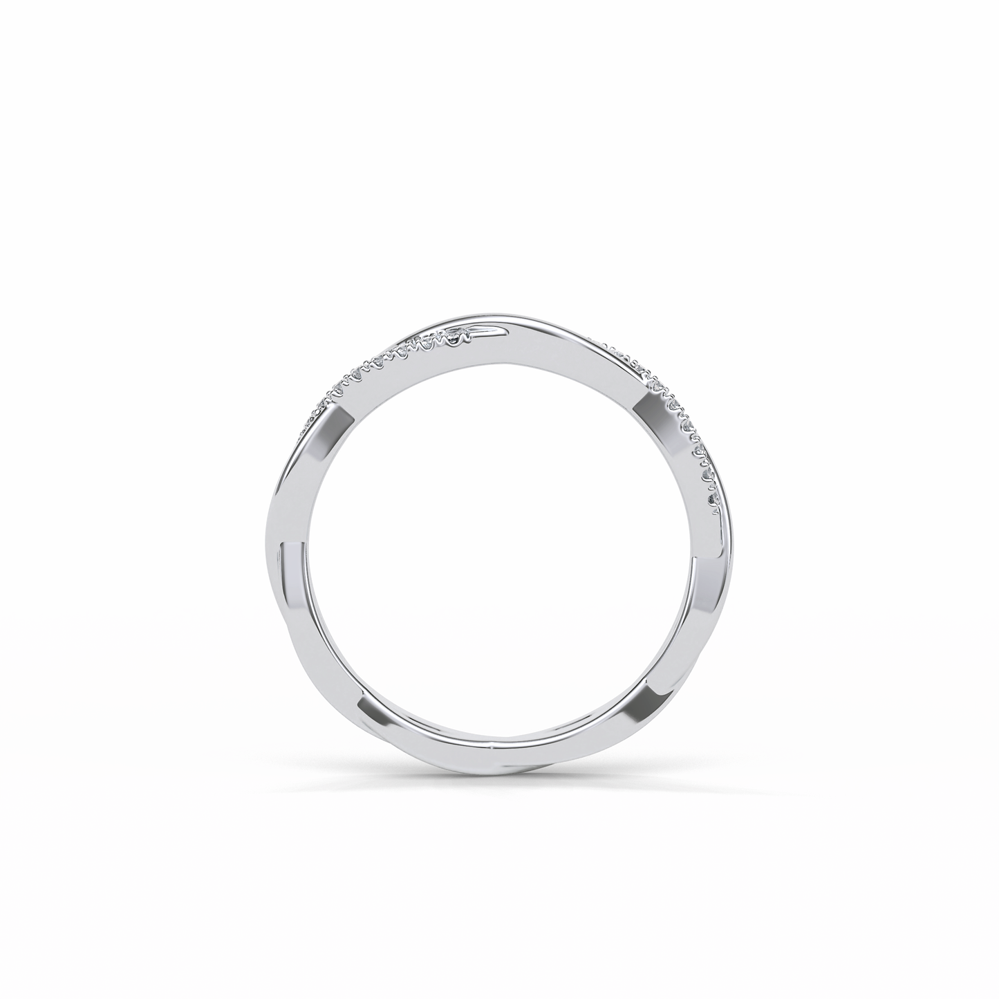 0.16 TCW Round Shaped Wedding Band 4