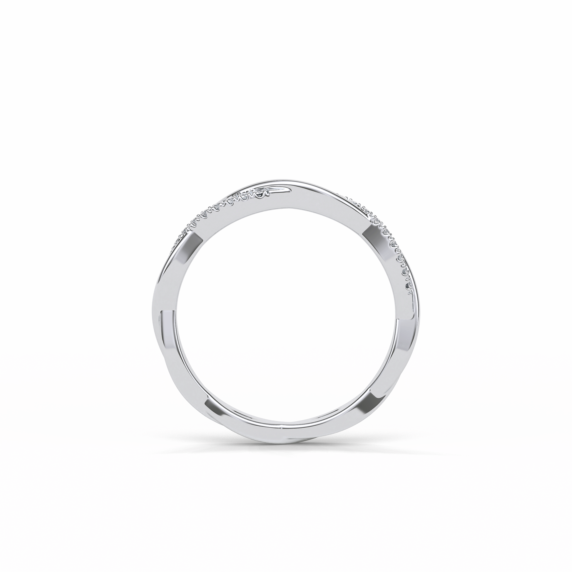0.16 TCW Round Shaped Wedding Band 4