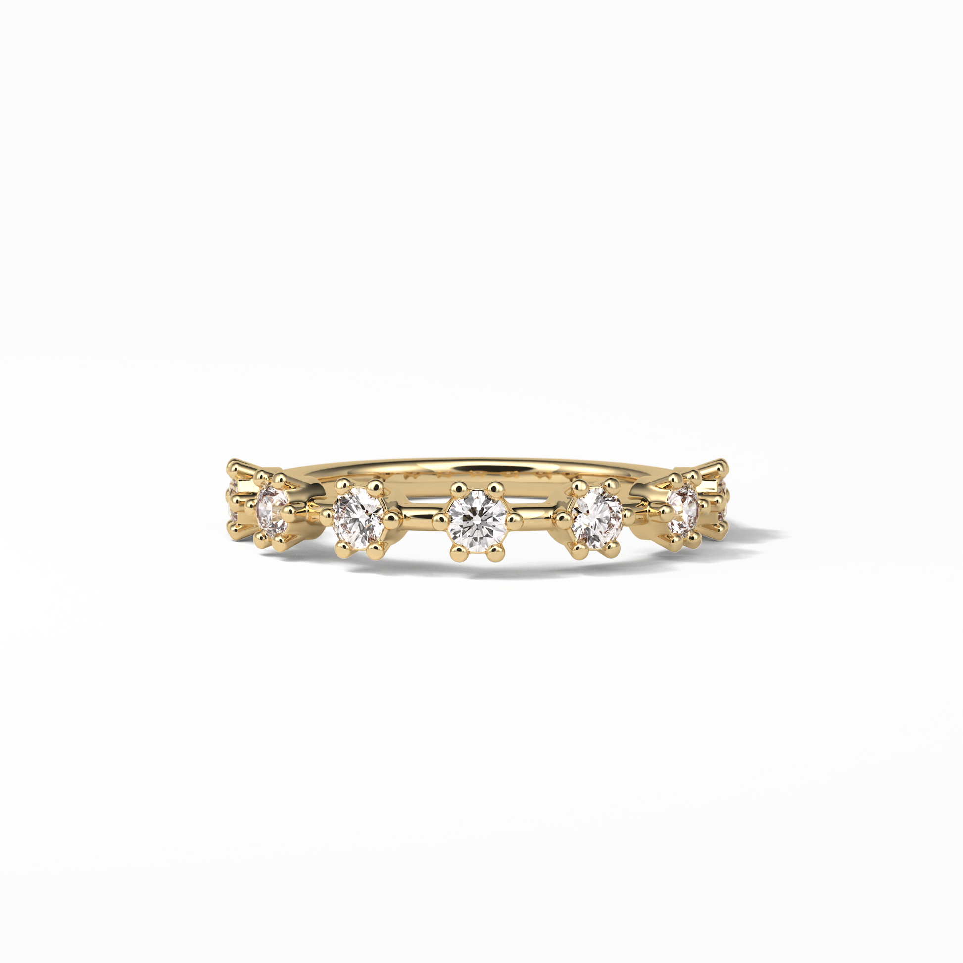 0.49 TCW Round Shaped Wedding Band 8