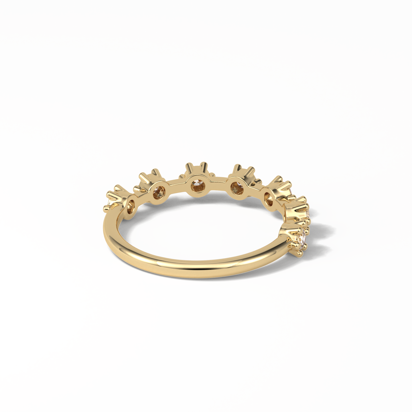 0.49 TCW Round Shaped Wedding Band 11