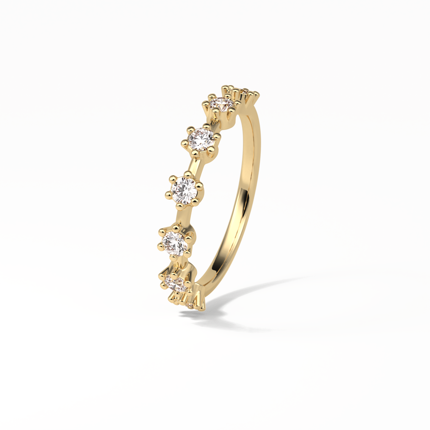 0.49 TCW Round Shaped Wedding Band 9