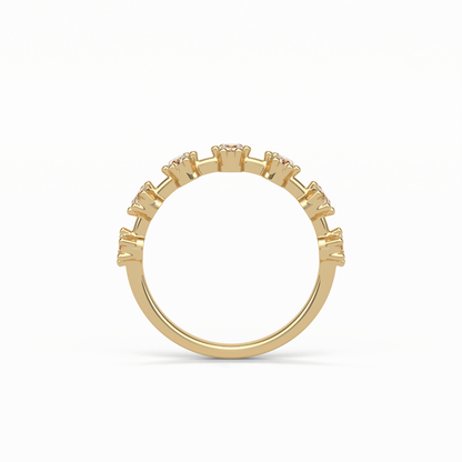 0.49 TCW Round Shaped Wedding Band 10