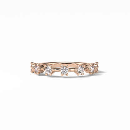 0.49 TCW Round Shaped Wedding Band 15