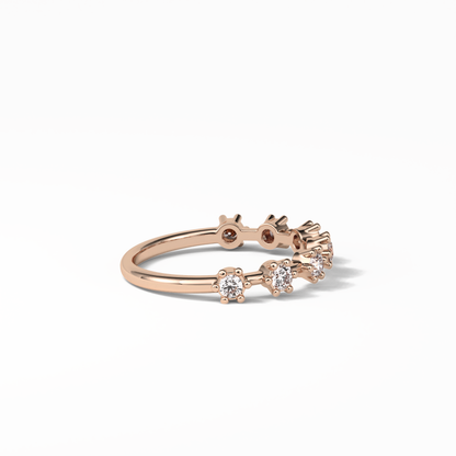 0.49 TCW Round Shaped Wedding Band 21