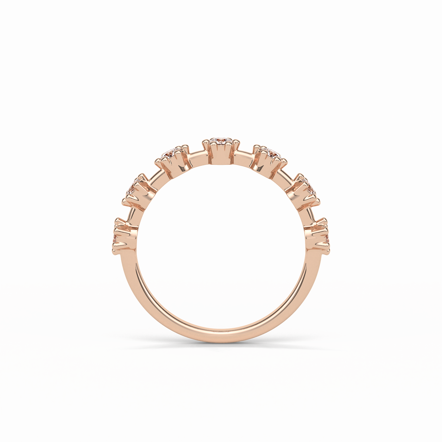 0.49 TCW Round Shaped Wedding Band 19