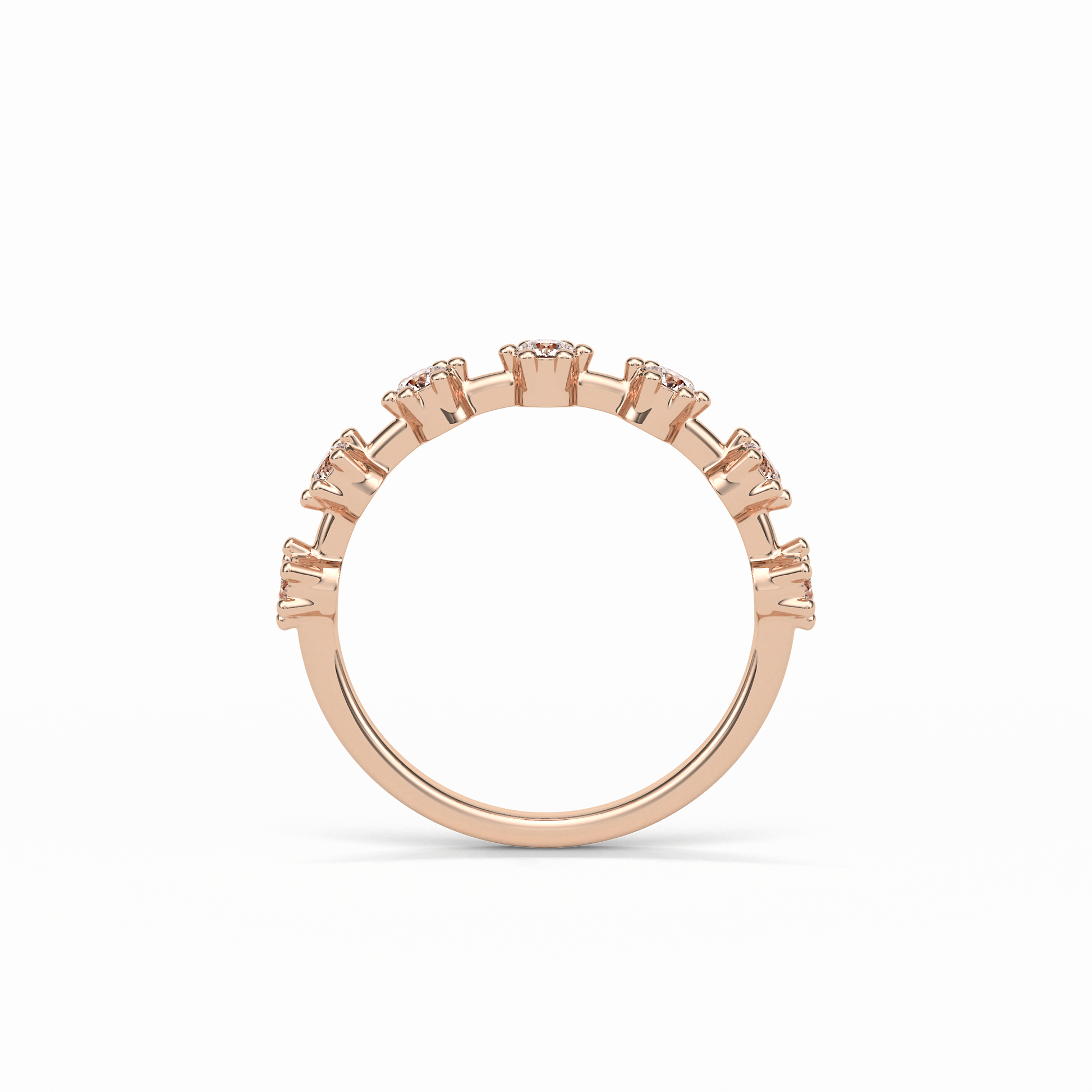 0.49 TCW Round Shaped Wedding Band 19