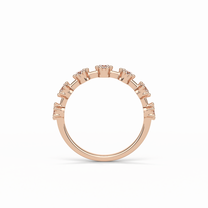 0.49 TCW Round Shaped Wedding Band 19