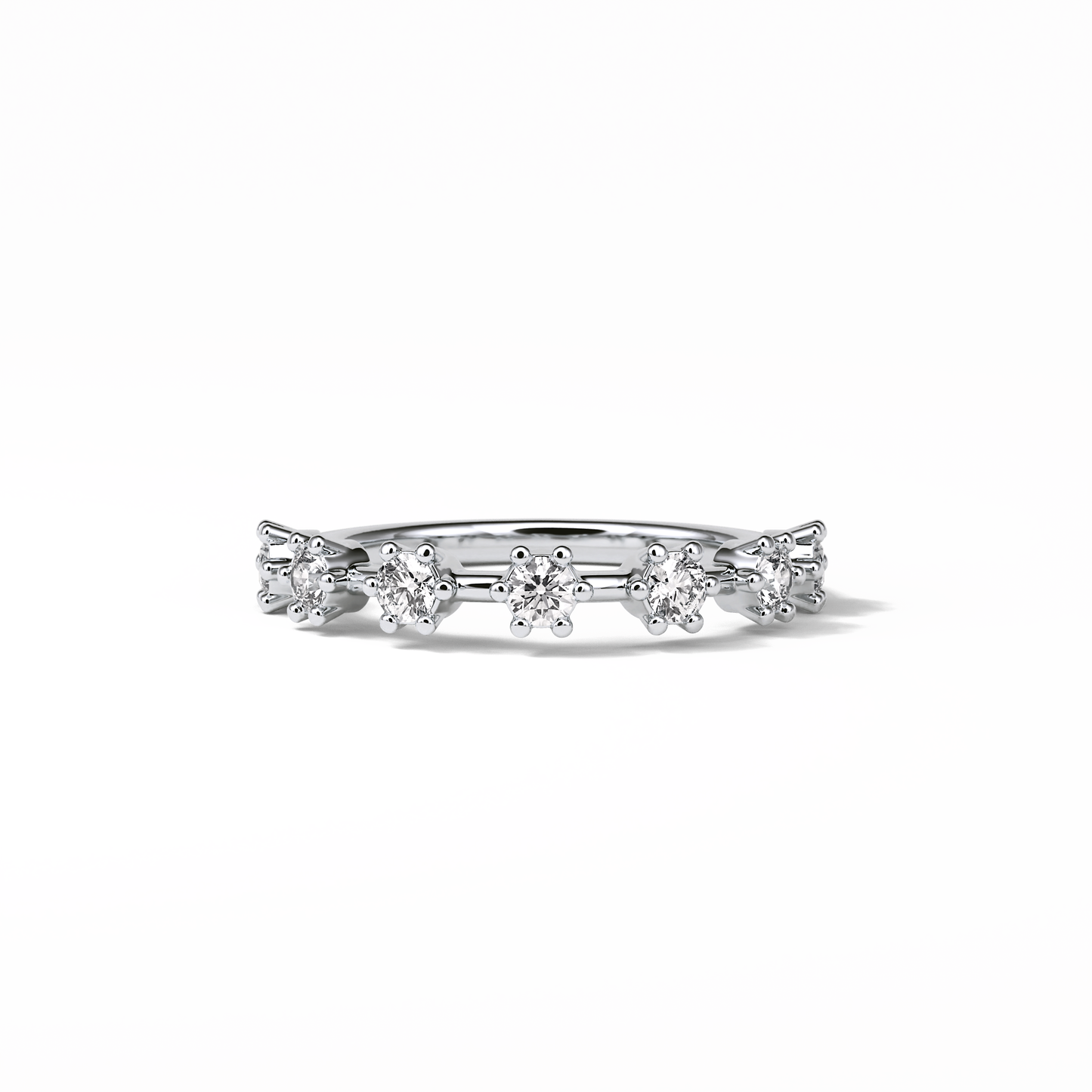 0.49 TCW Round Shaped Wedding Band 1