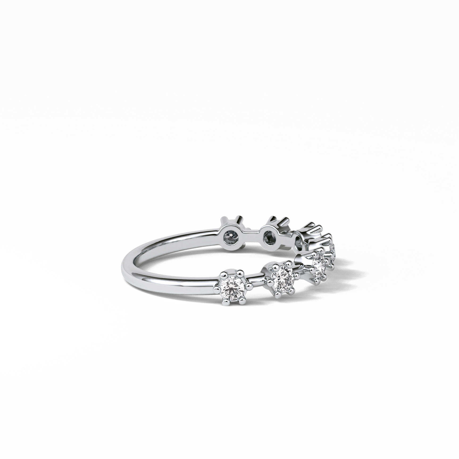 0.49 TCW Round Shaped Wedding Band 6