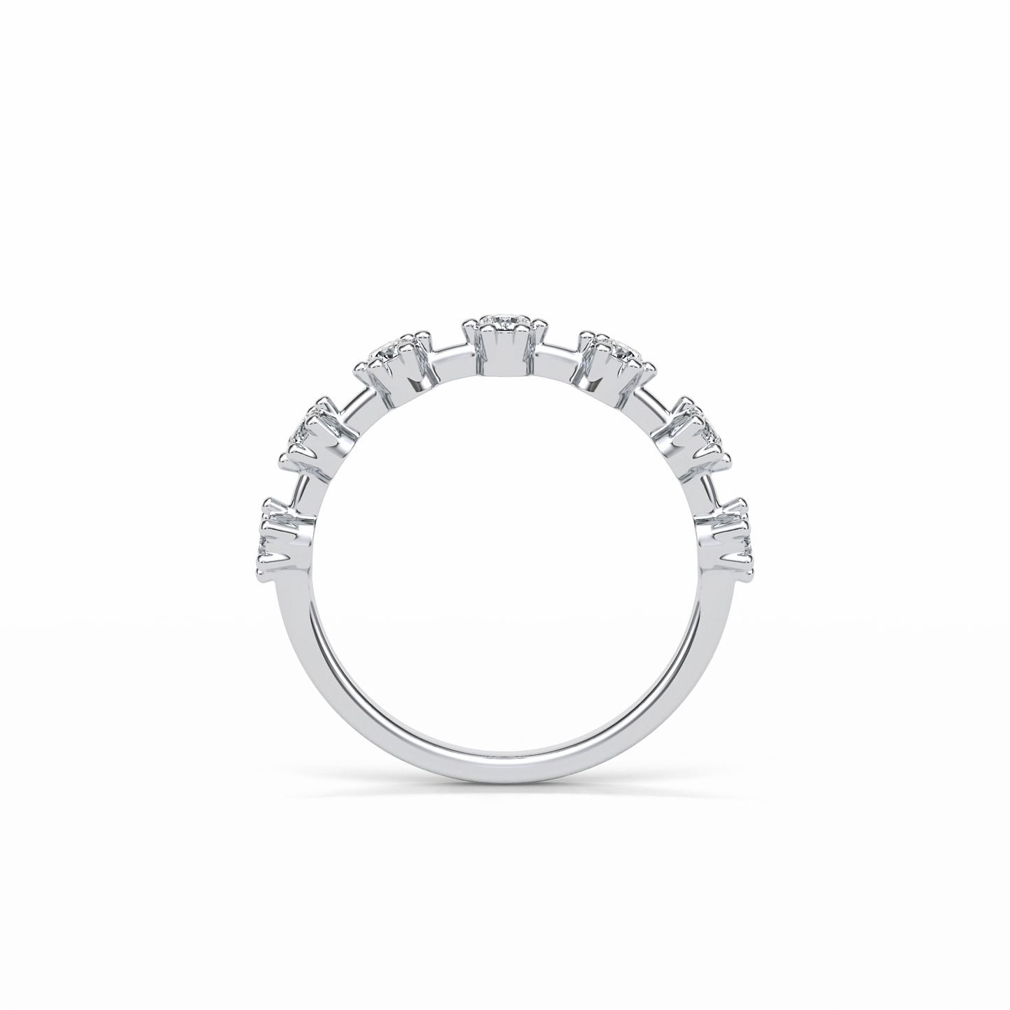 0.49 TCW Round Shaped Wedding Band 5