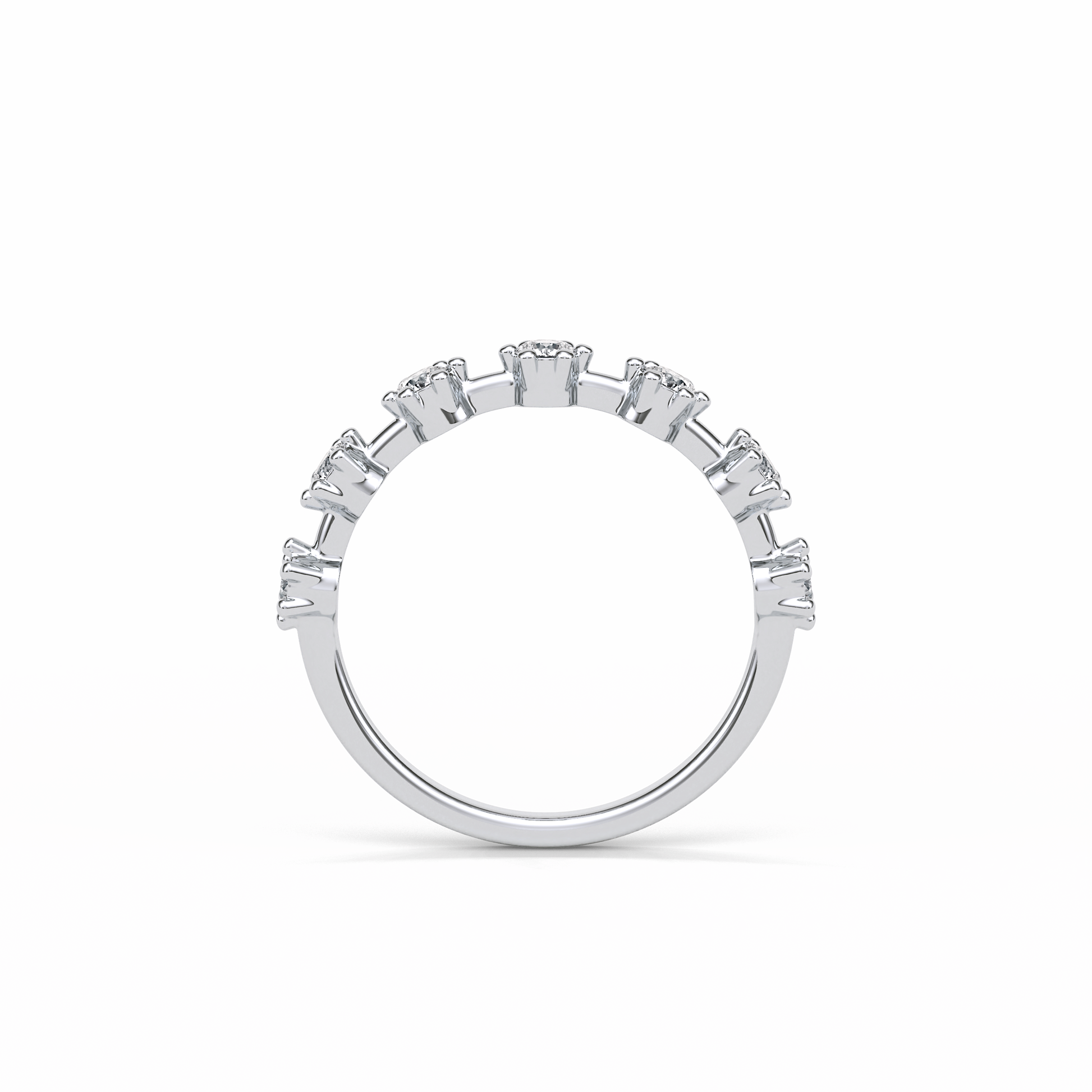 0.49 TCW Round Shaped Wedding Band 5