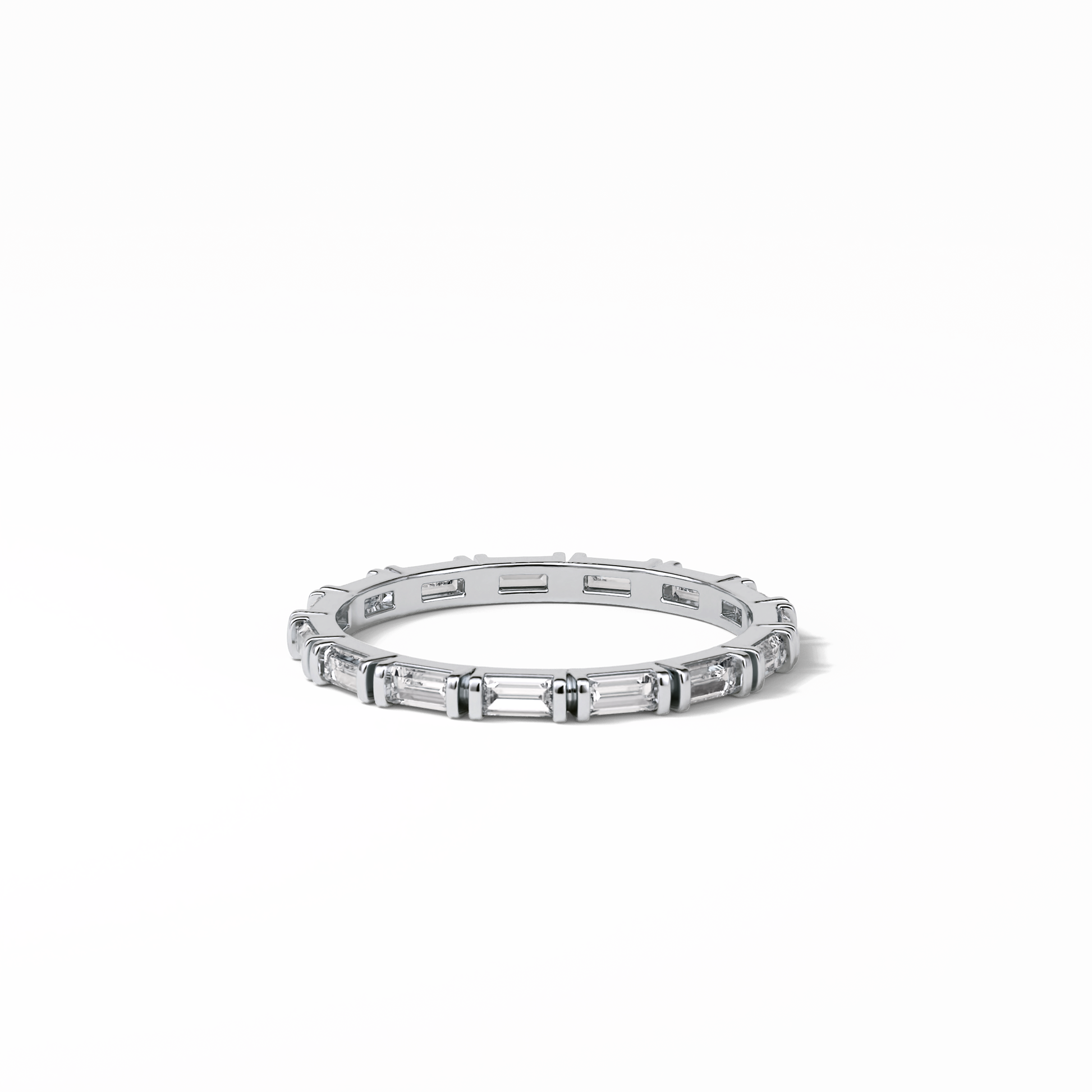 0.66 TCW Baguette Shaped Wedding Band 3