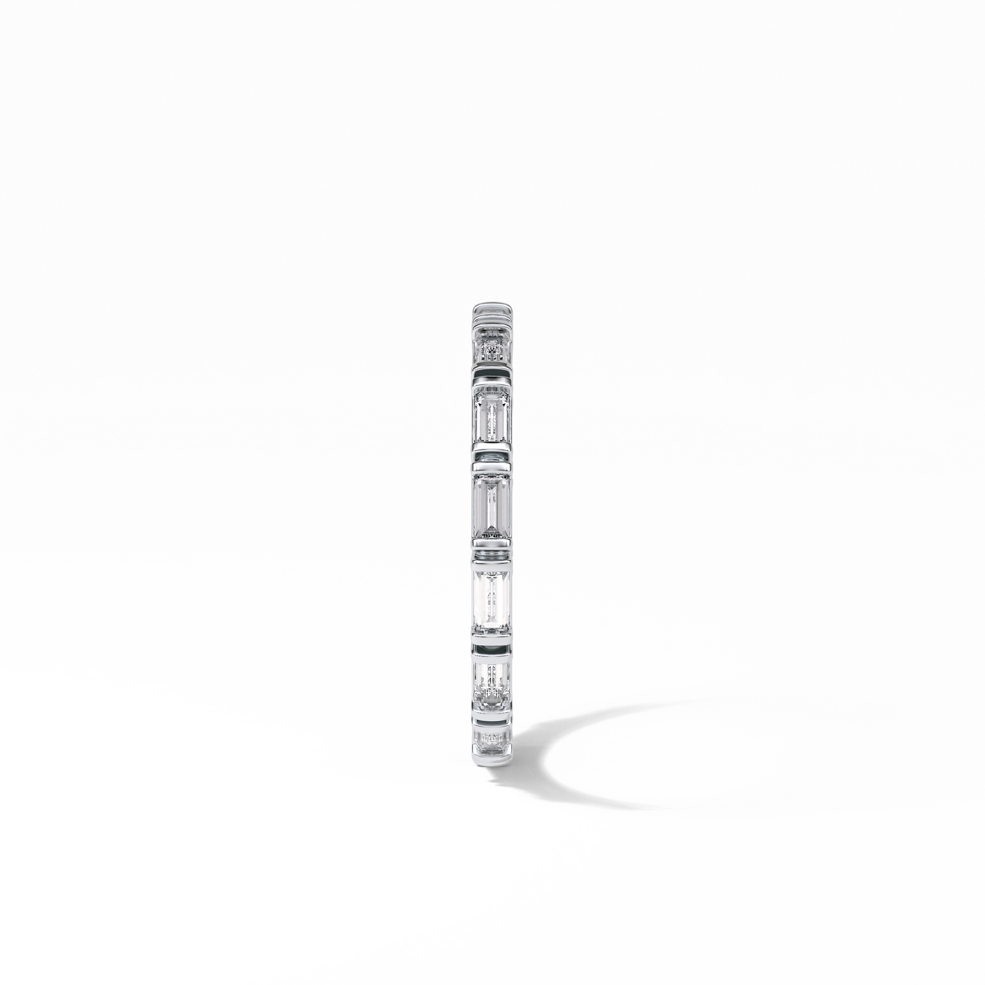 0.66 TCW Baguette Shaped Wedding Band 4
