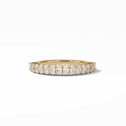 3.5 TCW Oval Shaped Wedding Band 7