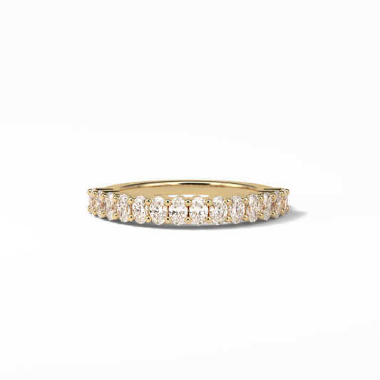 3.5 TCW Oval Shaped Wedding Band 7