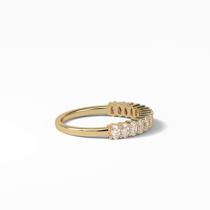 3.5 TCW Oval Shaped Wedding Band 12
