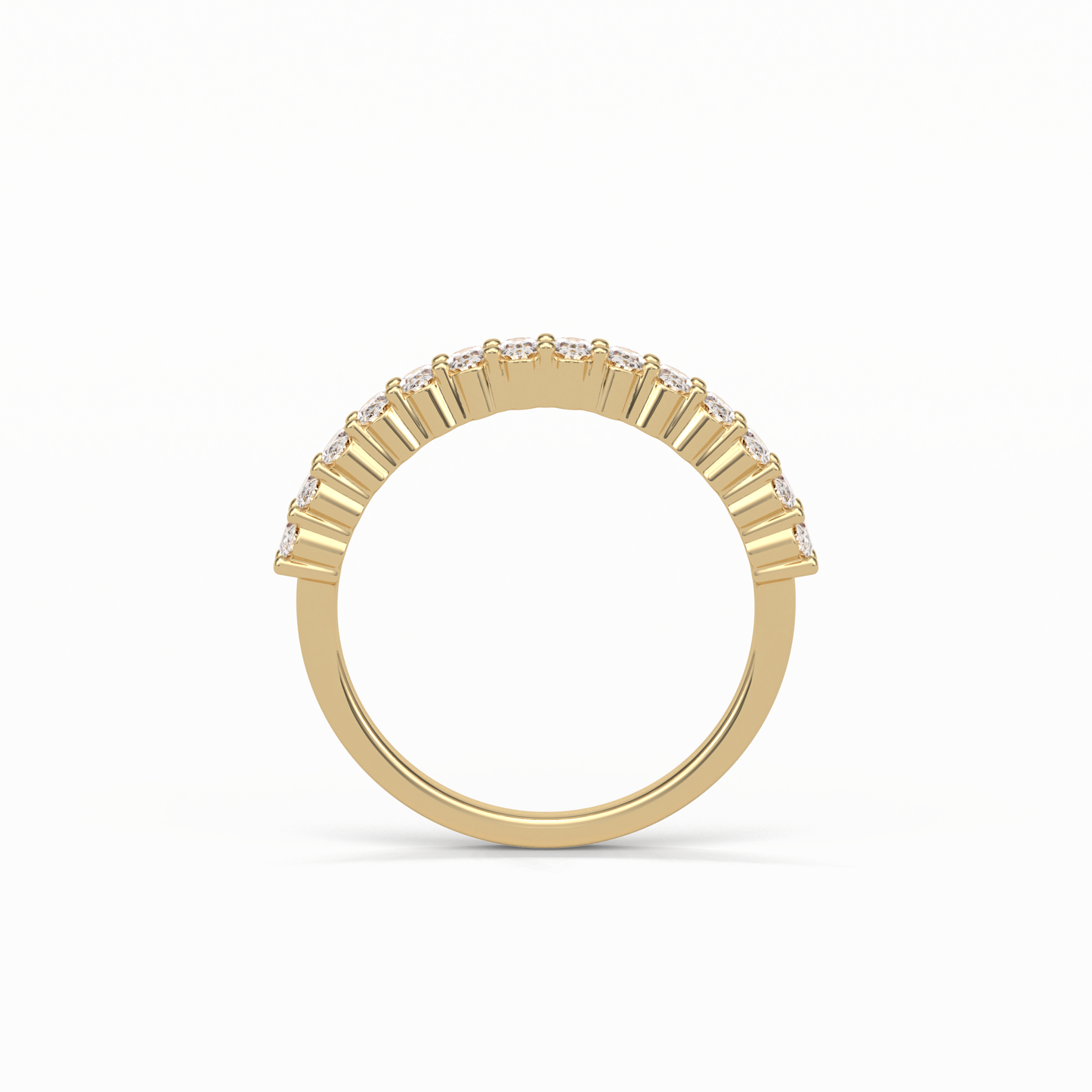 3.5 TCW Oval Shaped Wedding Band 10