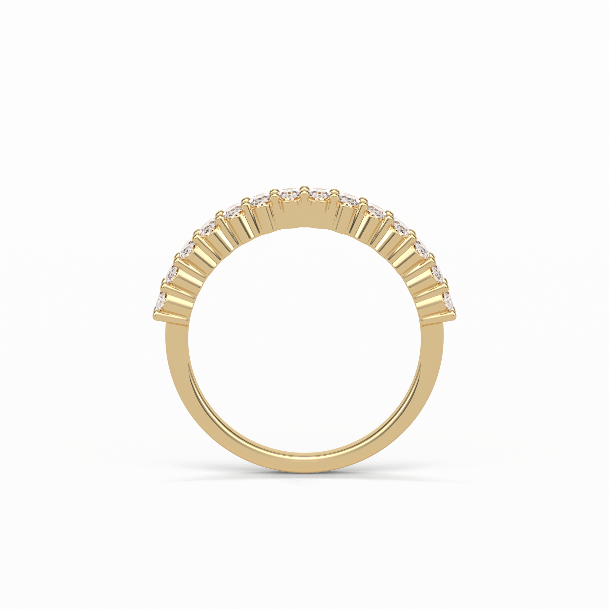 3.5 TCW Oval Shaped Wedding Band 10