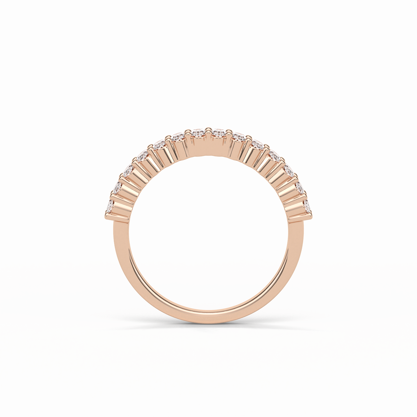 3.5 TCW Oval Shaped Wedding Band 16
