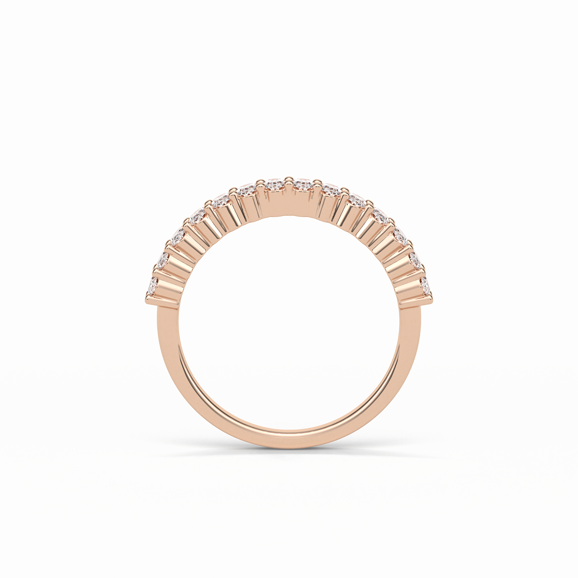 3.5 TCW Oval Shaped Wedding Band 16