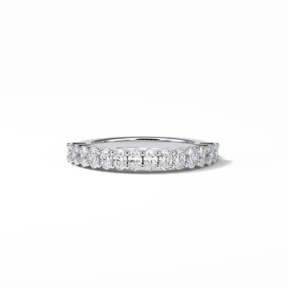 3.5 TCW Oval Shaped Wedding Band 1