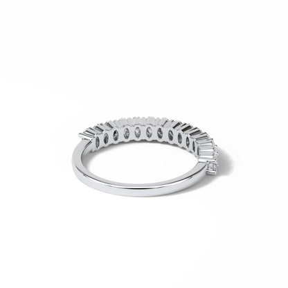 3.5 TCW Oval Shaped Wedding Band 6