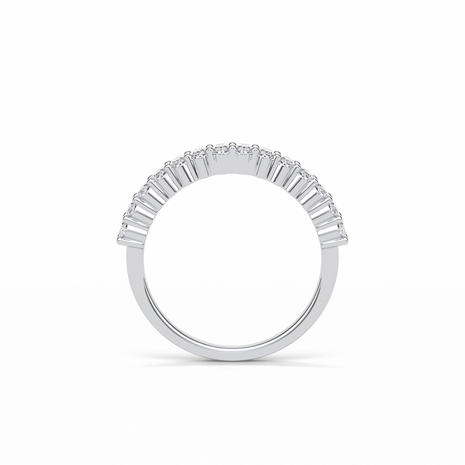 3.5 TCW Oval Shaped Wedding Band 2