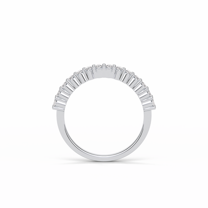 3.5 TCW Oval Shaped Wedding Band 2