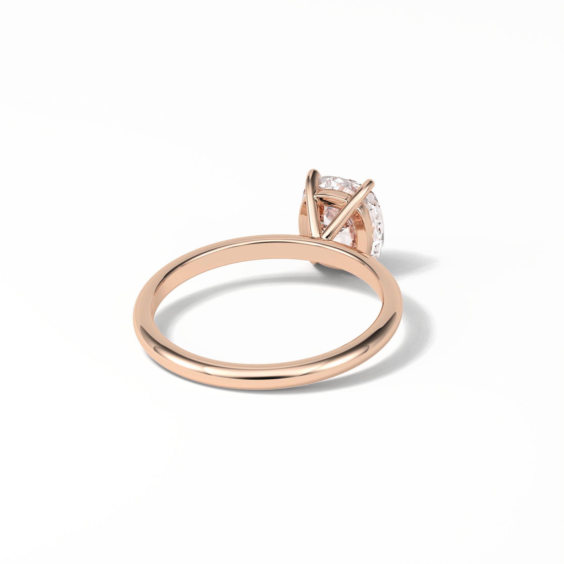Elongated Cushion Solitaire Lab Grown Diamond Engagement Ring
