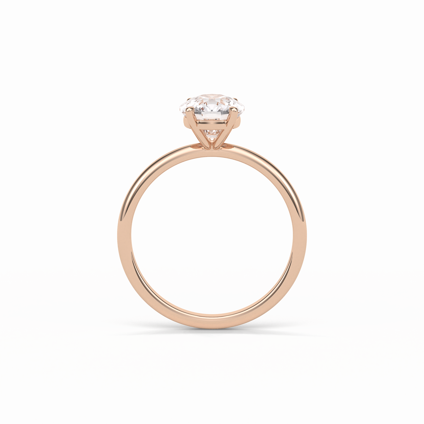 Elongated Cushion Solitaire Lab Grown Diamond Engagement Ring