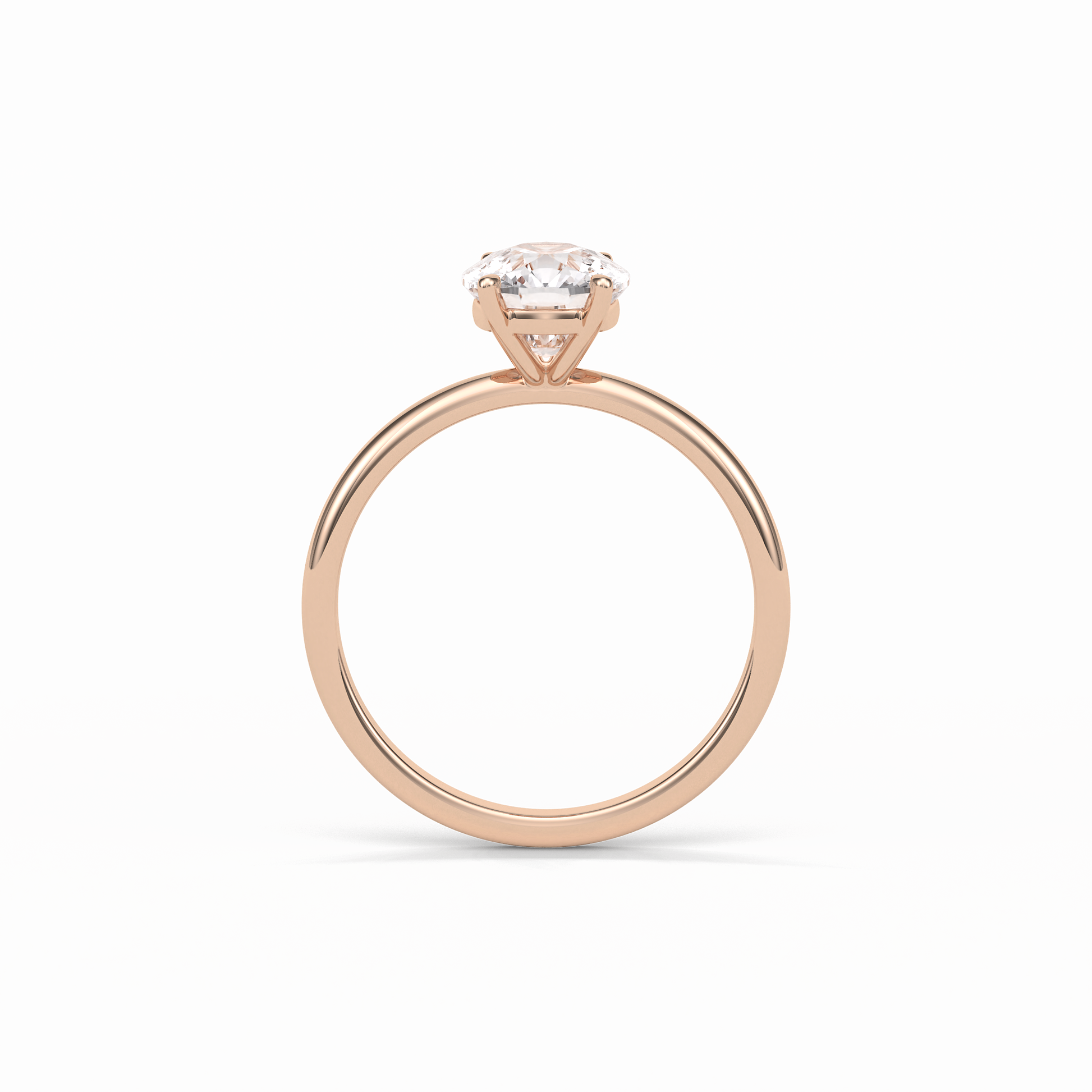 Elongated Cushion Solitaire Lab Grown Diamond Engagement Ring