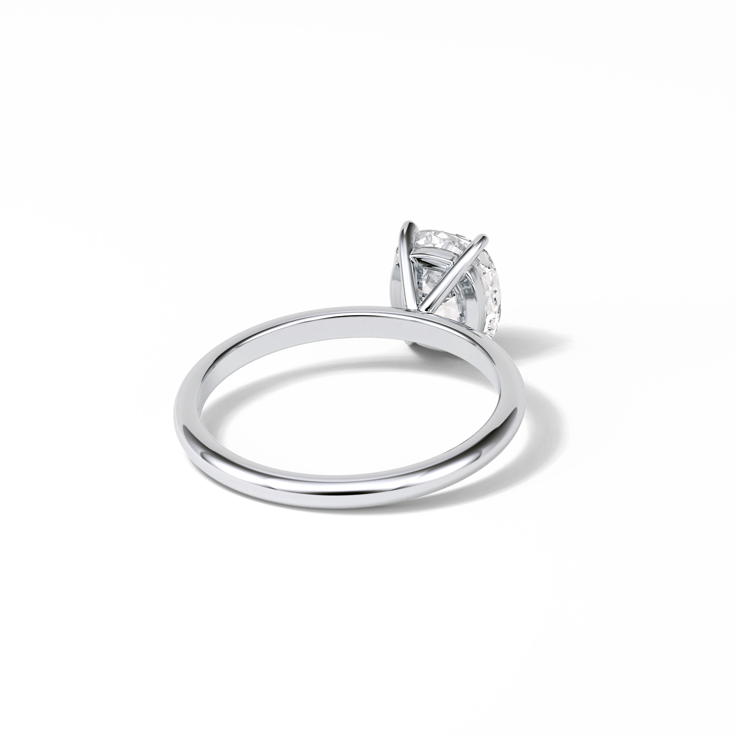 Elongated Cushion Solitaire Lab Grown Diamond Engagement Ring